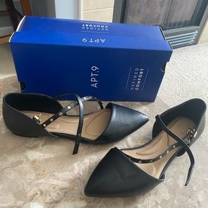 APT. 9 brand - flats black, 9.5